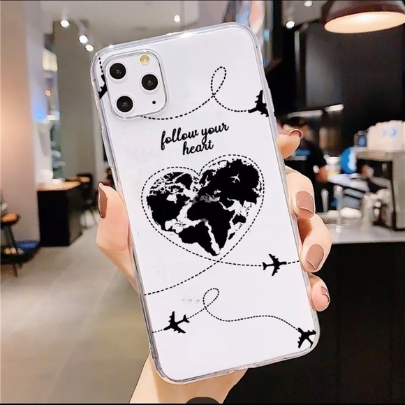 NWTFollow Your Heart Travel iPhone 12 pro max case - Picture 1 of 3